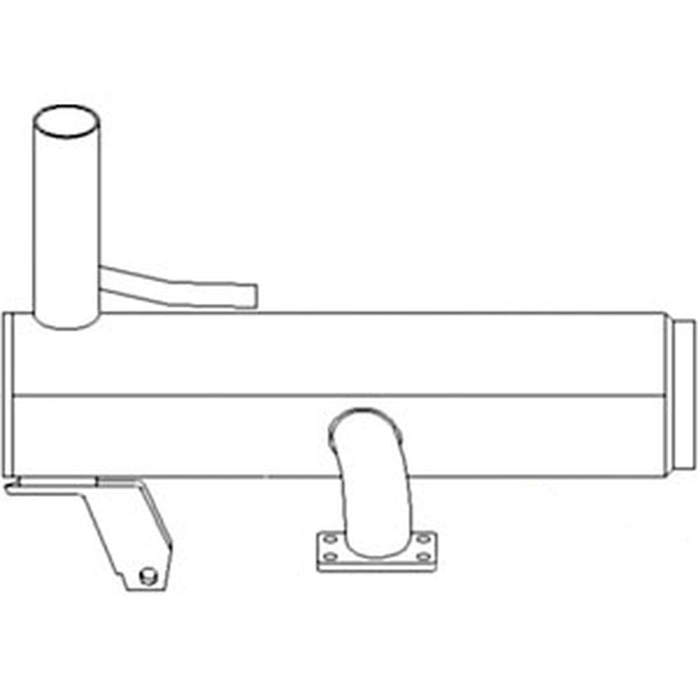 Muffler Fits Ford/New Holland Replaces 81871354