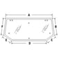 Upper Rear Glass Window Fits Ford/New Holland Replaces 82014988