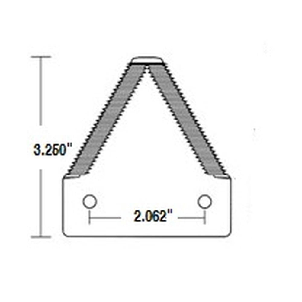 Black Heavy Smooth Sickle Section Fits Ford/New Holland Replaces 26622