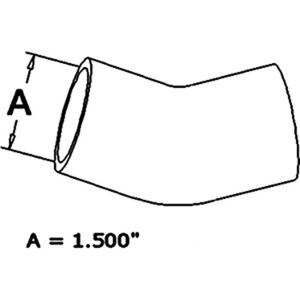 Upper Radiator Hose Fits Massey Ferguson Replaces 827496M1