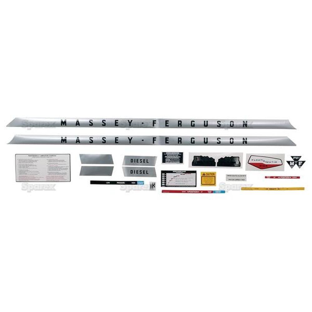 836032M91-AIC Fits Massey Ferguson 165 (Gas) Decal Kit