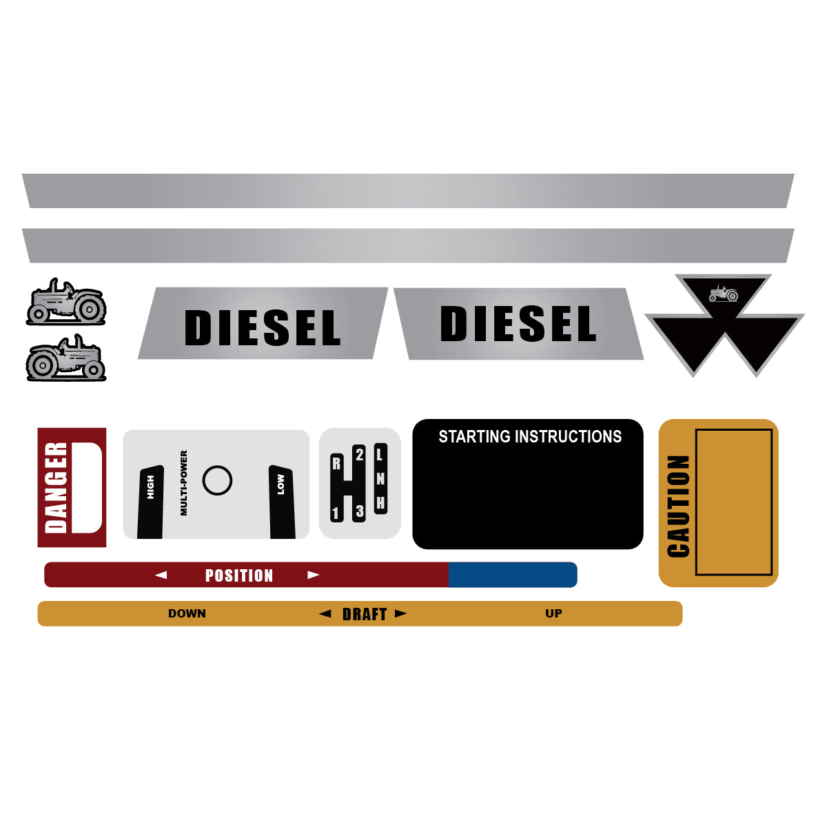836931M91-AIC Complete Decal Set
