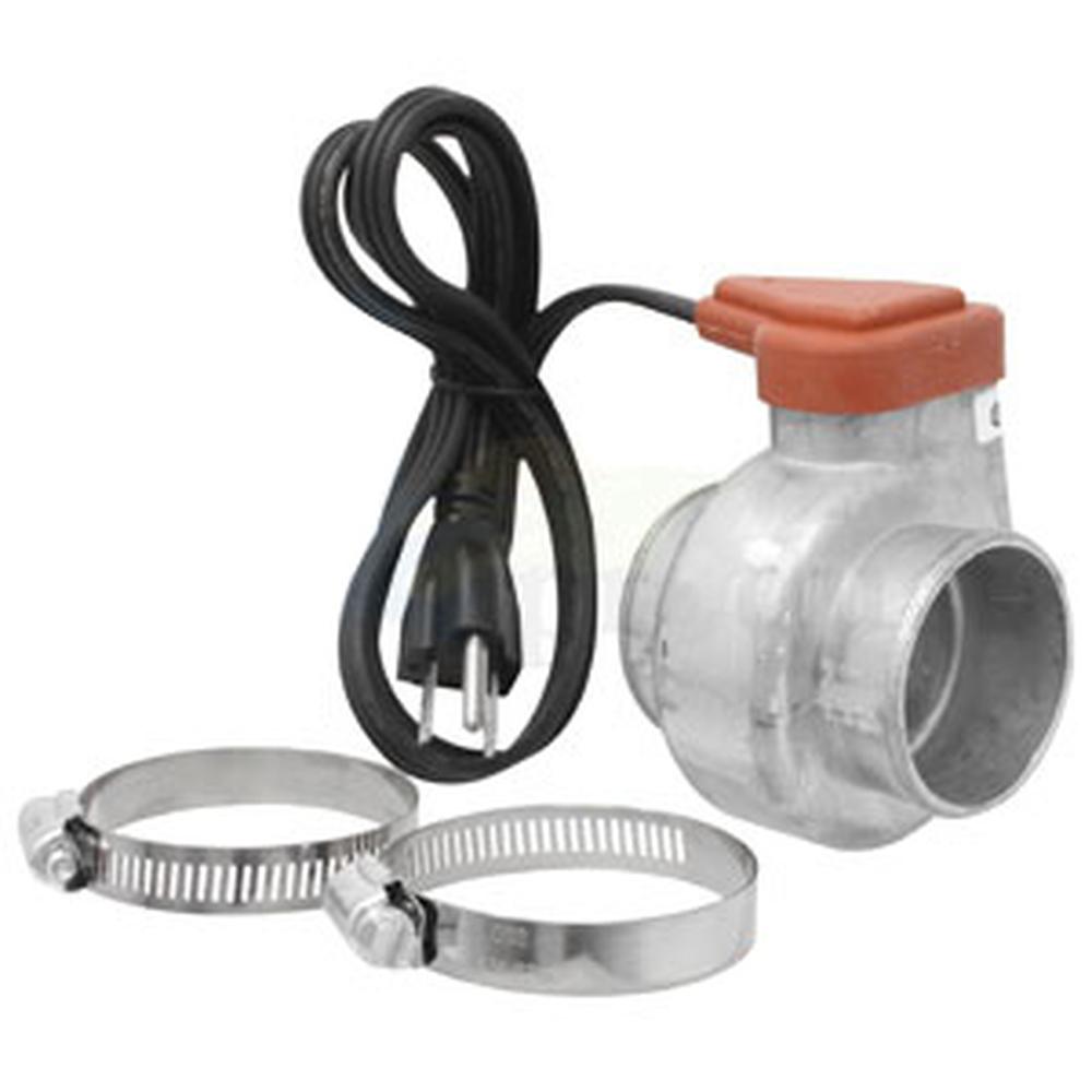 R8166 KATS Lower Radiator Hose Heater, 2" - Fits White