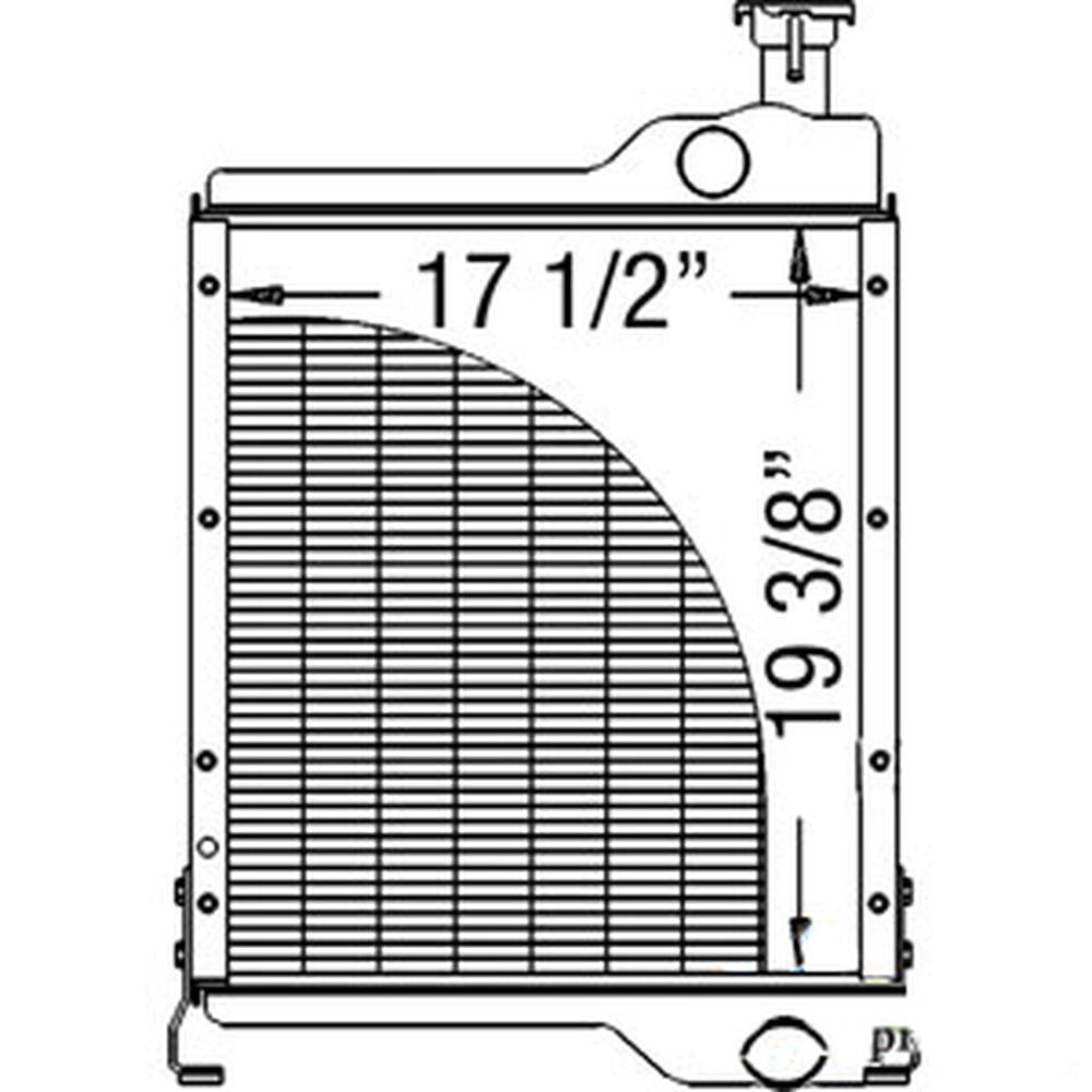 83673C4 Radiator Fits Case/International Harvester