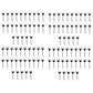 96R24 (100) Right Hand Rake Teeth 850614 Fits Ford/NH Rakes 230 256 56B