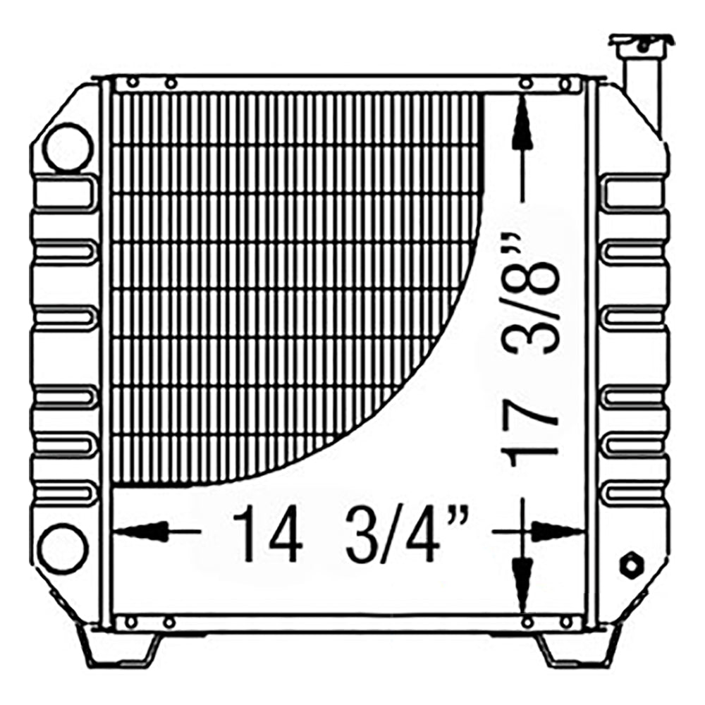 86400443 Radiator Fits Ford/New Holland
