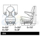 Universal Bucket Seat Fits Ariens Fits Gravely Max Zoom 2560 RAPID XZ-27