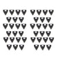 87106692 Set of 42 Fits Case/IH Combines Straw Chopper Knife Sections 7250 8010