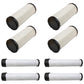 4417516 Qty 4: Inner and Outer Air Filters Fits John Deere 1420 1435 1445 1545
