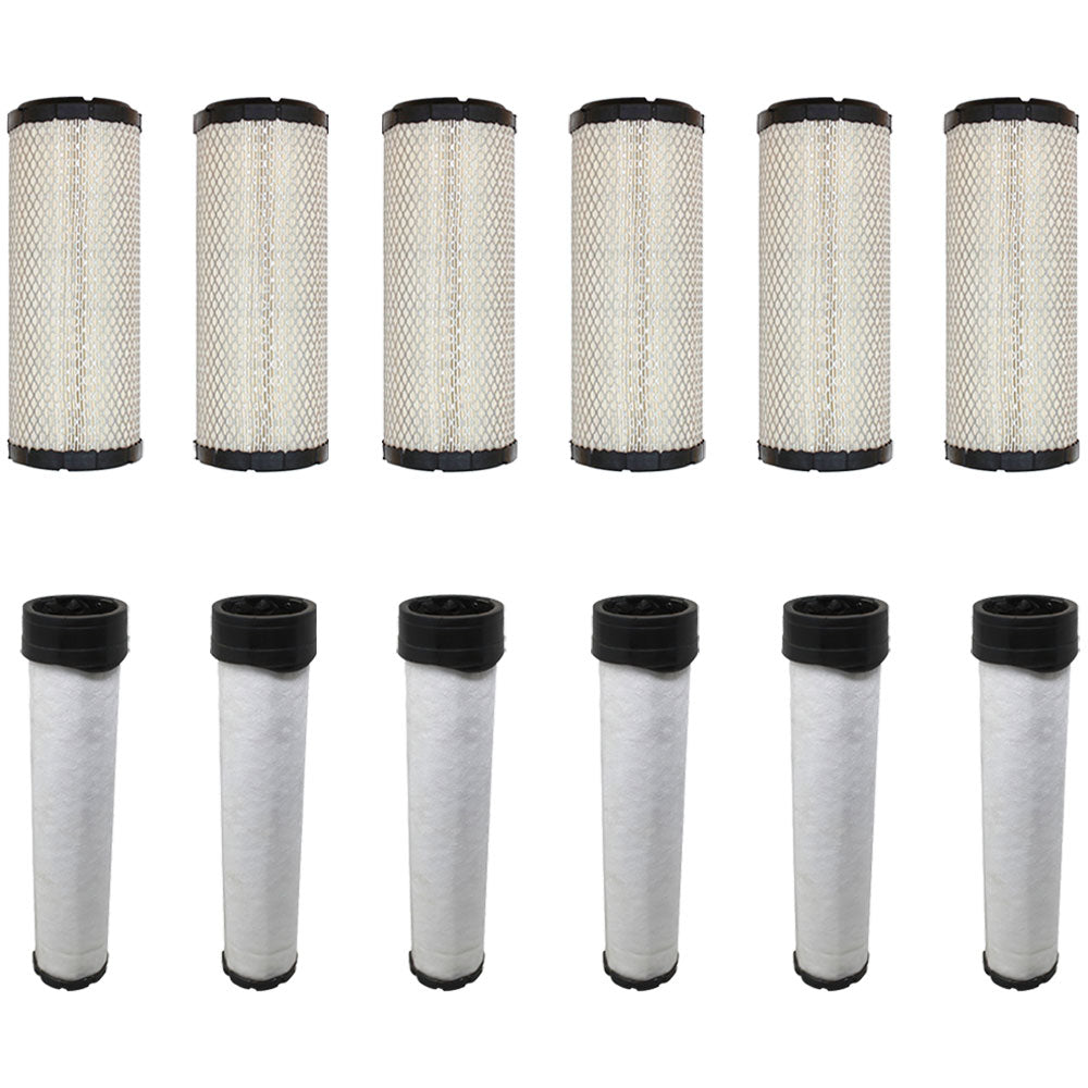 Qty 6: Inner and Outer Air Filters Fits John Deere Replaces 4417516
