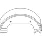 83921593 Pair of Brake Shoes Fits Ford/New Holland
