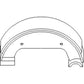 83921593 Pair of Brake Shoes Fits Ford/New Holland