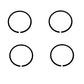 190848M1 Qty 4: Hydraulic Lift Pump Piston Rings Fits Landini