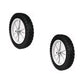 (2) Plastic Wheels (Gray) 8931 Fits Rotary Brand 10 X 1.75 Fits Snapper 21" Deck