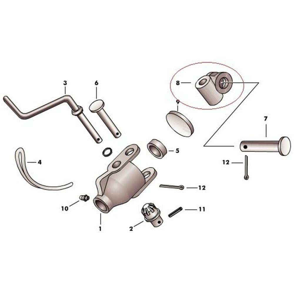 Heavy Duty Knuckle Fits Landini Replaces 893560M1