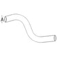S.40030 Bottom Hose, Inner of Hose Smaller End: 38mm, Fits Massey Ferguson