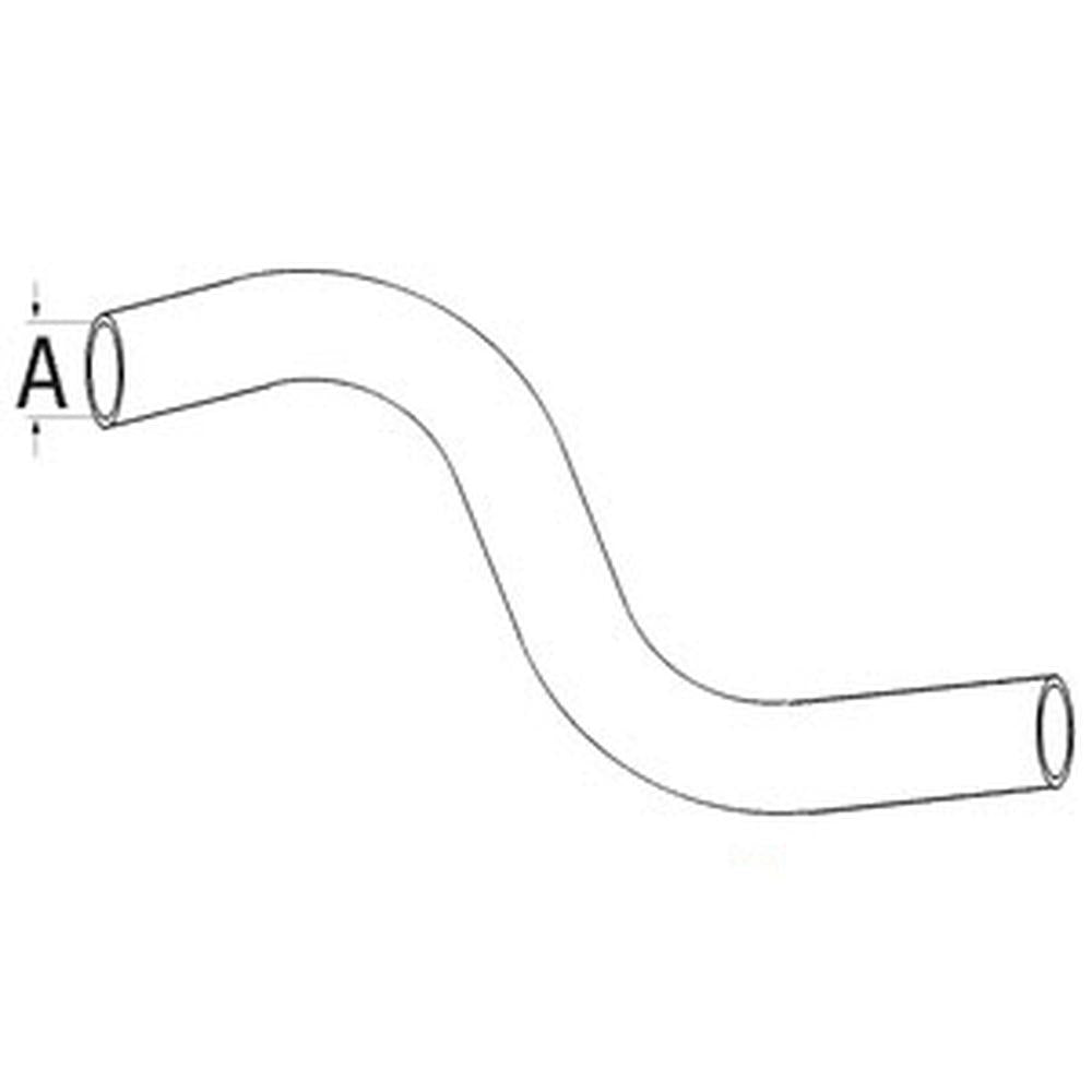 S.40030 Bottom Hose, Inner of Hose Smaller End: 38mm, Fits Massey Ferguson