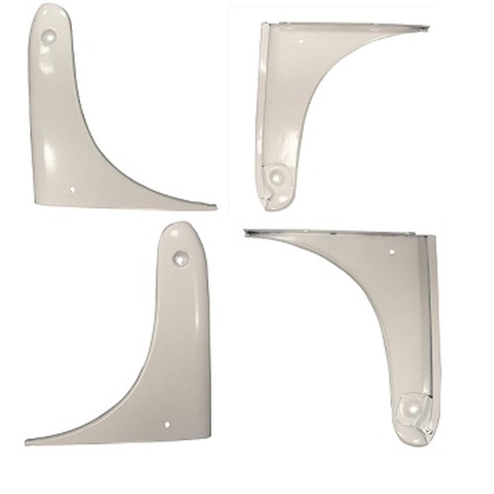LEFT + RIGHT HOOD SIDE PANEL DOGLEGS FOR PART 8N16619A 8N16619FL
