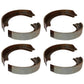 8N2200B Qty 4: Pair of Brake Shoes Fits Ford/New Holland 8N Jubilee NAA