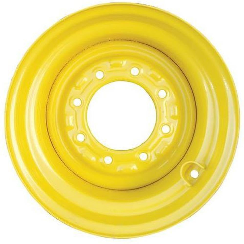 (2) Yellow 16.5X9.75X8 Wheel Rims Fits John Deere & Fits Caterpillar Skid Steers