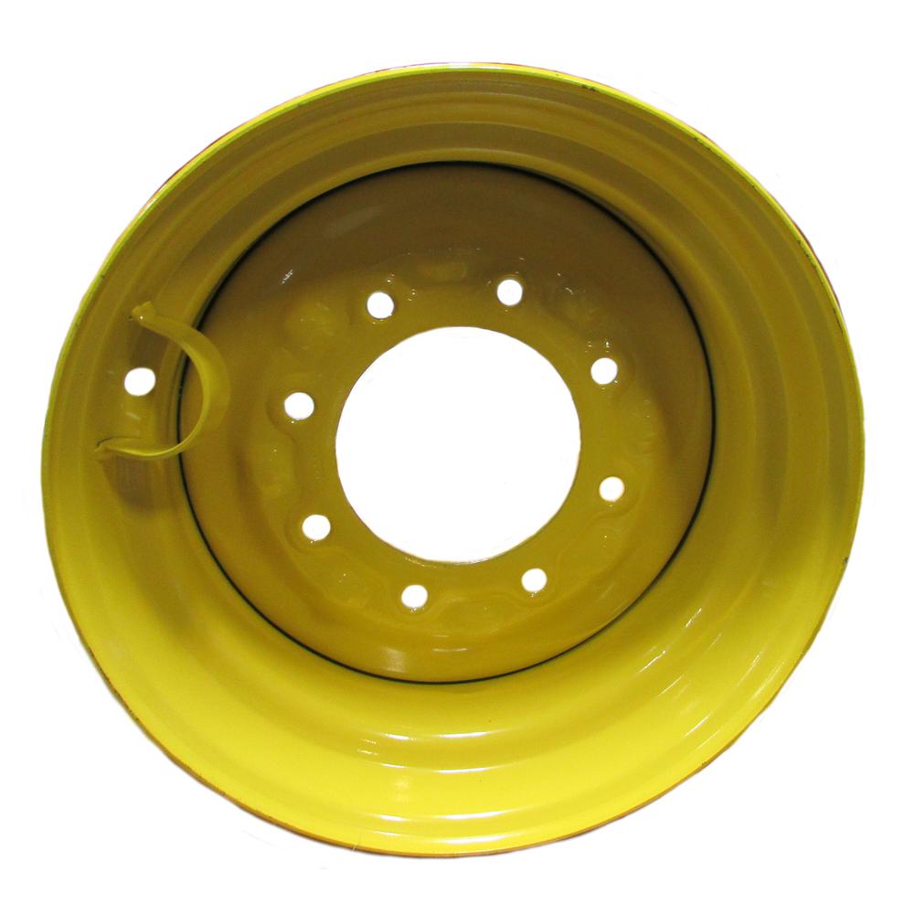 (2) Yellow 16.5X9.75X8 Wheel Rims Fits John Deere & Fits Caterpillar Skid Steers