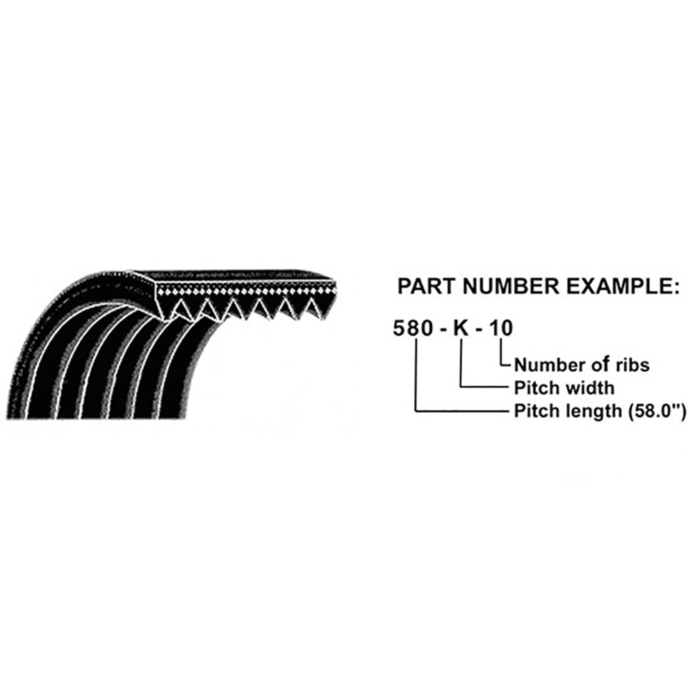 Alternator Belt Fits goodyear Replaces 4050336