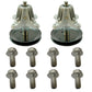 2 Spindle Assembly w/ Pulley & Bolts 710-04484 15520 Fits Troy-Bilt TB42 7-Speed