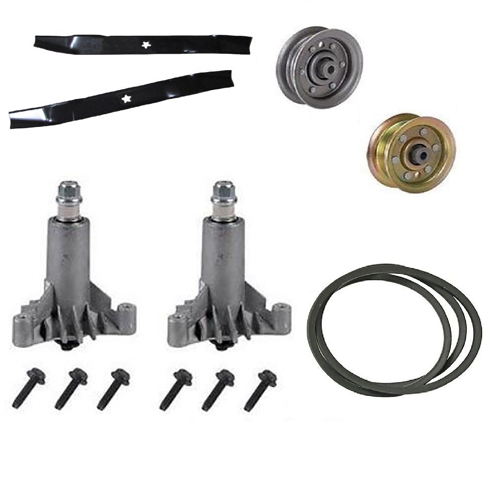 Deck KIt w/, Mulching Blade, Pulley, Drive Pulley, Spindle, Belt Fits Husqvarna