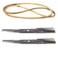 490-110-C108 Mower Deck Belt and Blade Set Fits Craftsman 131278XS099 T1100