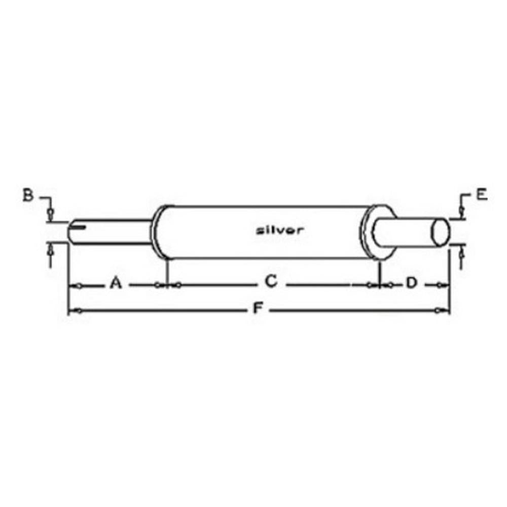 K917634 Muffler Fits David Brown