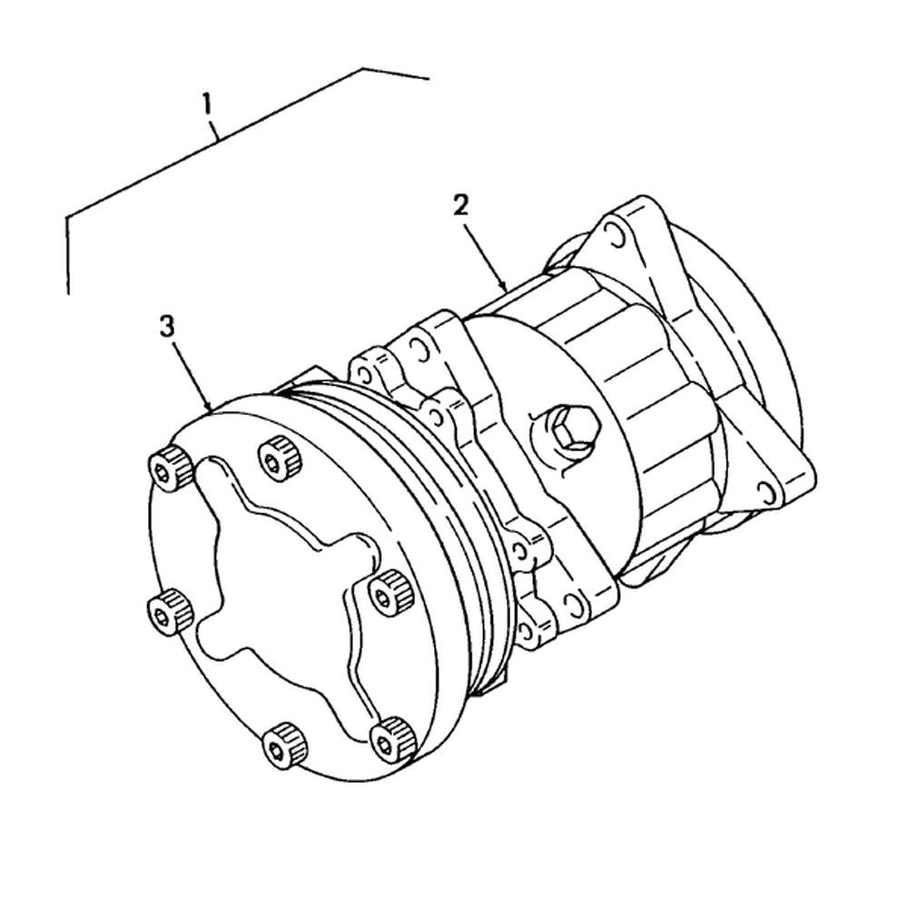 80450805 Compressor with Clutch Fits Ford/New Holland