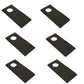Qty 6: Right Hand Disc Mower Blade Fits Case/International Harvester