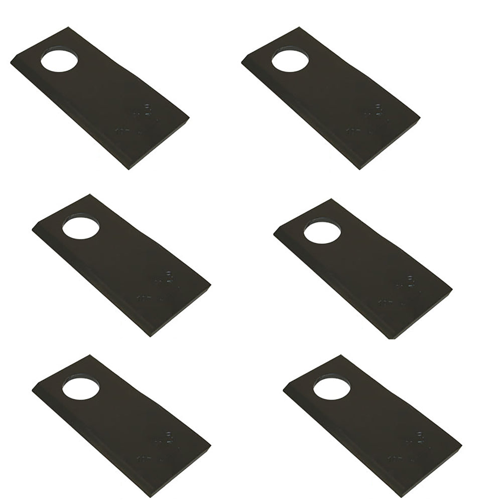 Qty 6: Right Hand Disc Mower Blade Fits Case/International Harvester