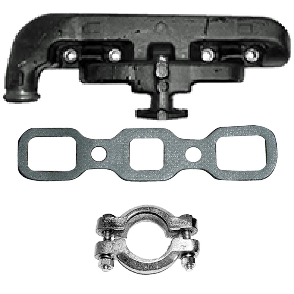 CAPN5200A Manifold w/ Gasket & Clamp Kit Fits Ford 2N 8N 9N