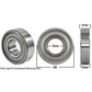 A-204RR6-I-AI Bearing, Ball; Cylindical, Round Bore