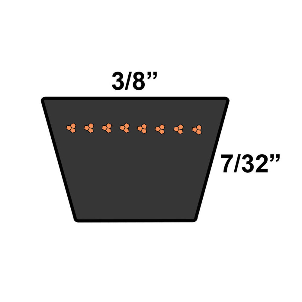 07208400 Fractional V-Belt Fits Ariens