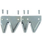A-712-730-AI RH End Sections, Chrm Top Ser; Card of 2 w/Rivets