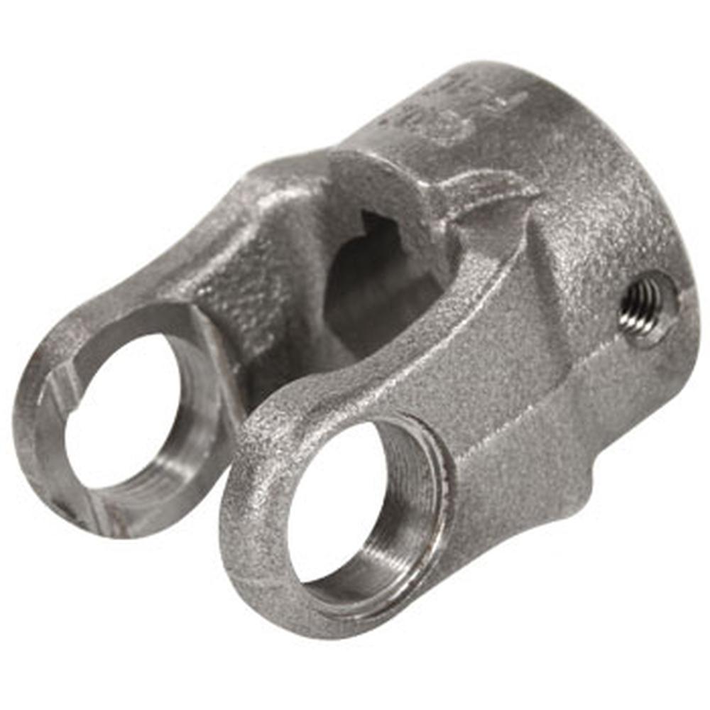 A-806-0620-AI Round Bore Implement Yoke (w/ Double Keyway & Set Screw)