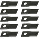 Qty 10: Left Hand Disc Mower Blade Fits Case/International Harvester