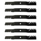 Qty 6: Toothed Mulching Lawn Mower Blades Fits John Deere Replaces M170639