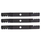 (3 Pk.) K5955-34360 Heavy Duty Predator Blade Fits Kubota RCK60P-12000Z 60" Cut