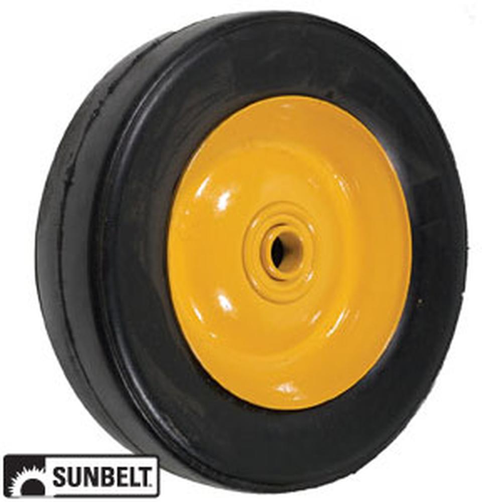 B1SB6675 WHEEL-DECK, 6X1.67, SMOOTH, STEEL-YELLOW