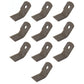 (10) Flail Shredder Blade P60322 Fits John Deere Flail Mower 112 115 118 120 27
