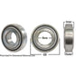 A-W208PPB4-I-AI Disc Bearing; Spherical, Round Bore, Pre-Lube