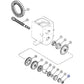 Adjusting Nut - Countershaft A156260 Fits Case Models 580SE 480F 586D 585D+