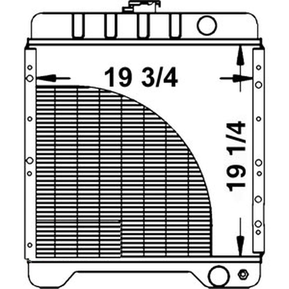 WN-A172038-PEX Radiator Fits Case 580 580K 580K-I 580K-III 580SK