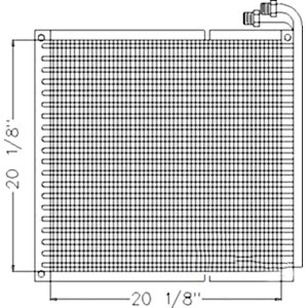 WN-A184084-PEX Hydraulic, Oil Cooler Fits International/CaseIH 1835C 1838 1840