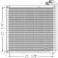 190034 Oil Cooler - Hydraulic -  Skidsteer - 20 x 20 x 1 1/2 Fits Case/IH