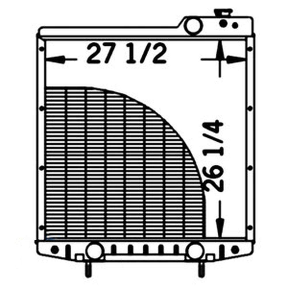 A190807 Radiator Fits Case/International Harvester