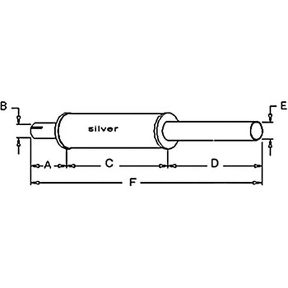 Muffler A20494 Fits Case 400 Fits FARMALL 700 800 C DC